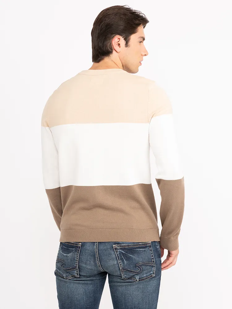 barrett striped crewneck sweater