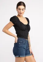 viola eyelet corset top