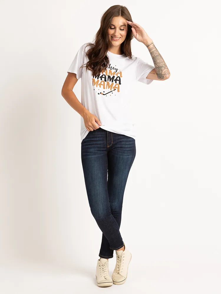 hockey mama graphic t-shirt