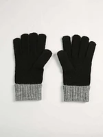 women's color block gloves