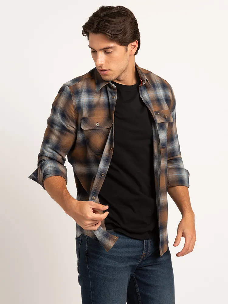 brushed flannel shirt