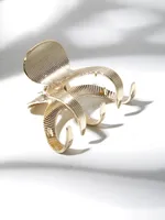 gold metal claw clip
