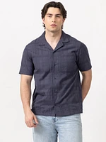 louis plaid textured 1 pkt shirt
