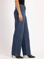 faye wide leg jean dark authentic