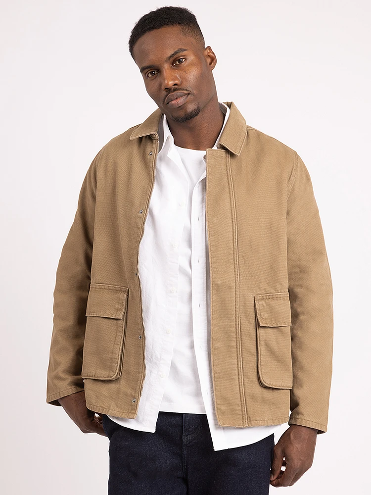 matteo canvas trucker jacket