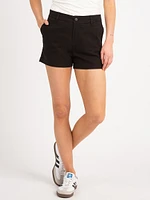 high rise chino midi short