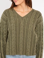 zarina v neck sweater