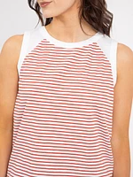 mildred muscle tank stripe