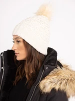 women's pom pom winter hat