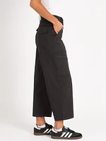 buffy high rise utility crop black