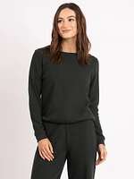 analise crew neck lounge top