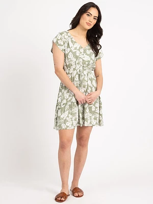 maren tulip sleeve tiered dress