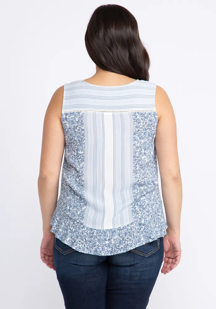 Calista peplum tank top