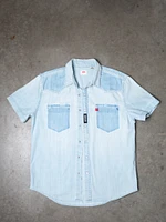 levi's short sleeve barstow denim shirt