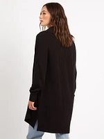 theresa shawl collar open cardigan