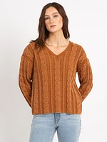 zarina v neck sweater