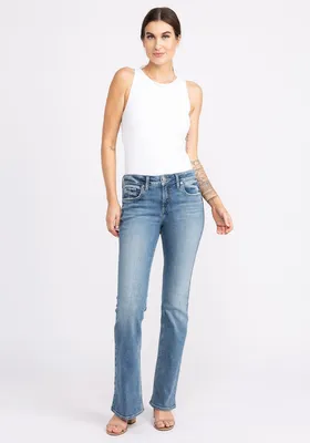 curvy fit bootcut jeans