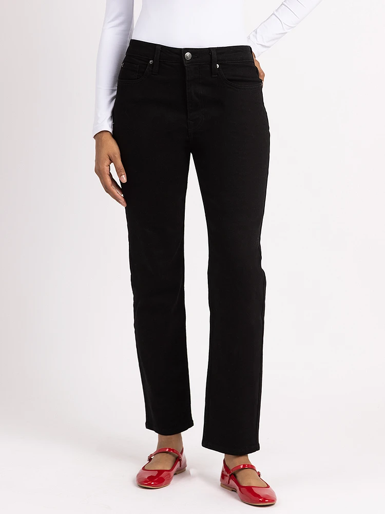 tegan straight leg jean black