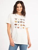 dog short sleeve graphic t-shirt