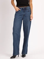 faye wide leg jean dark authentic