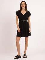 maren v neck mini dress