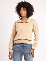 tatum 1/4 zip mock neck sweatshirt