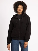 carley full zip sherpa hoodie