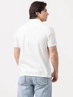 isaac stripe textured 2 pkt camp collar shirt