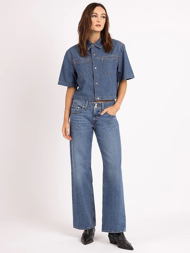 loretta denim shirt