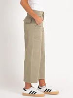 buffy high rise utility crop olive
