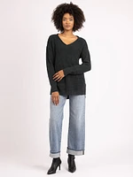 nevis v neck sweater