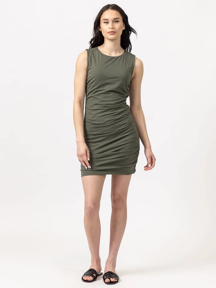 linnea crew neck mini dress