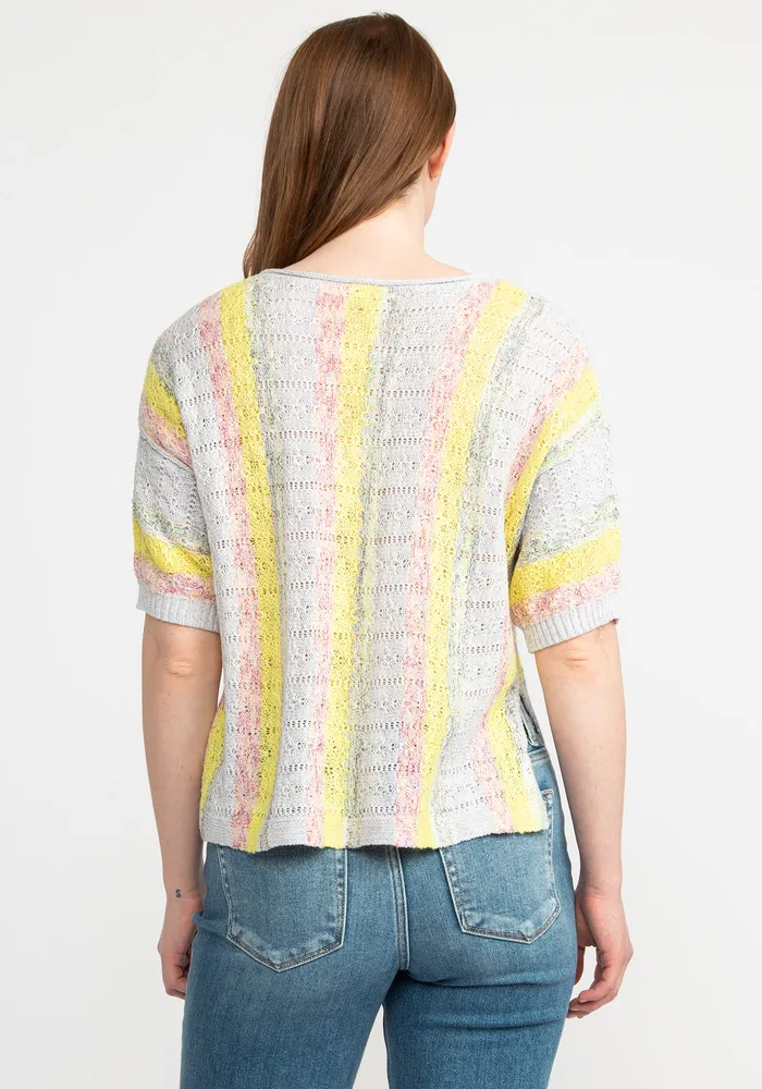 brigette short sleeve scoop neck popover