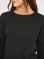 analise crew neck lounge top