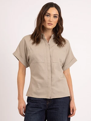 nathalie utility shirt