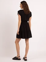 maren v neck mini dress
