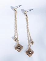clover chain earring