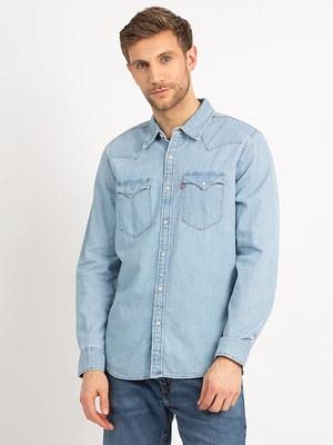 classic western standard denim shirt