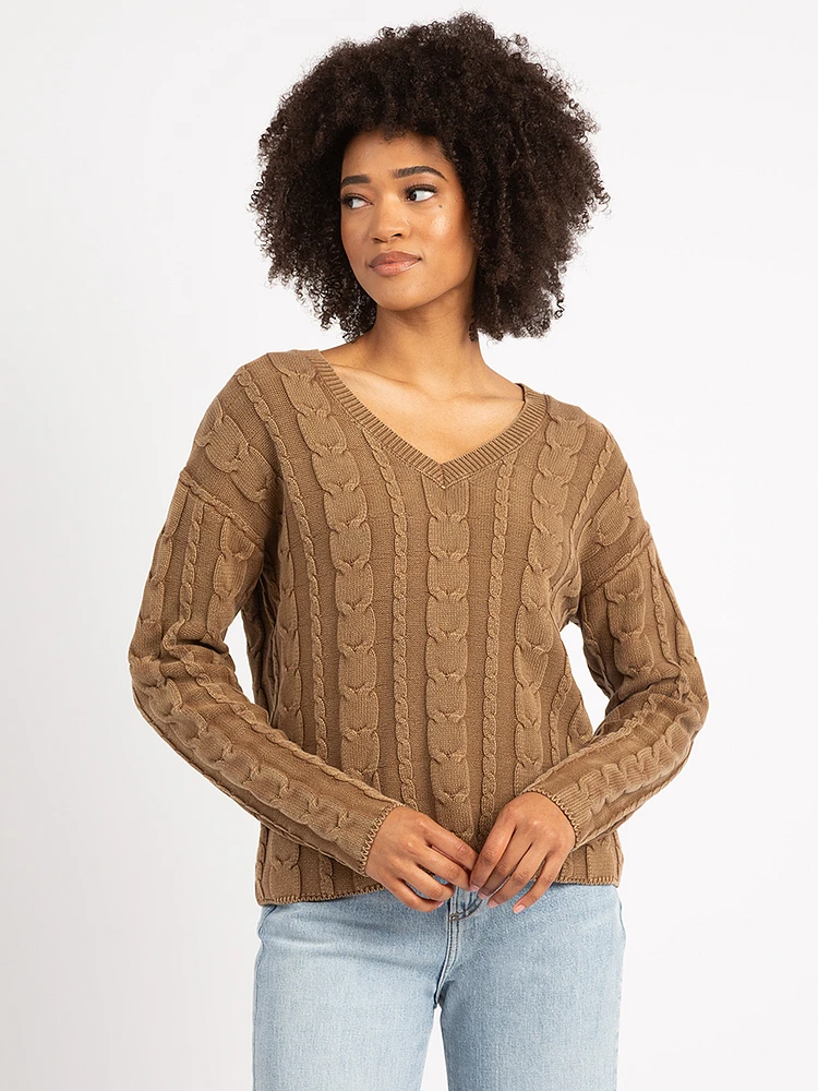 zarina v neck sweater