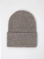 essential ribbed marl beanie