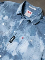 levi's bleached button up shirt circa 2000s