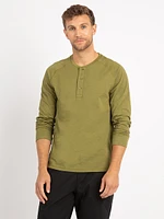 lucas long sleeve henley t-shirt