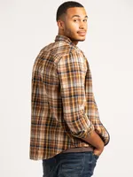 eli flannel button-up shirt