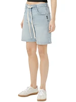 Be Easy High Rise Drawstring Long Shorts