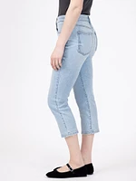 mid-rise slim capri light authentic