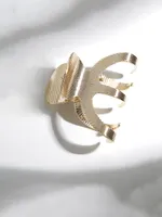 gold metal claw clip