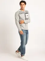 henley with chest pocket