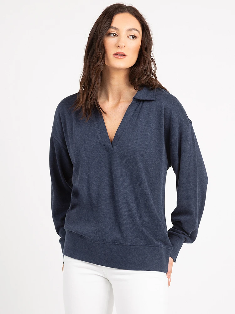 theia johnny collar popover