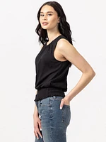 carlotta crew neck tank