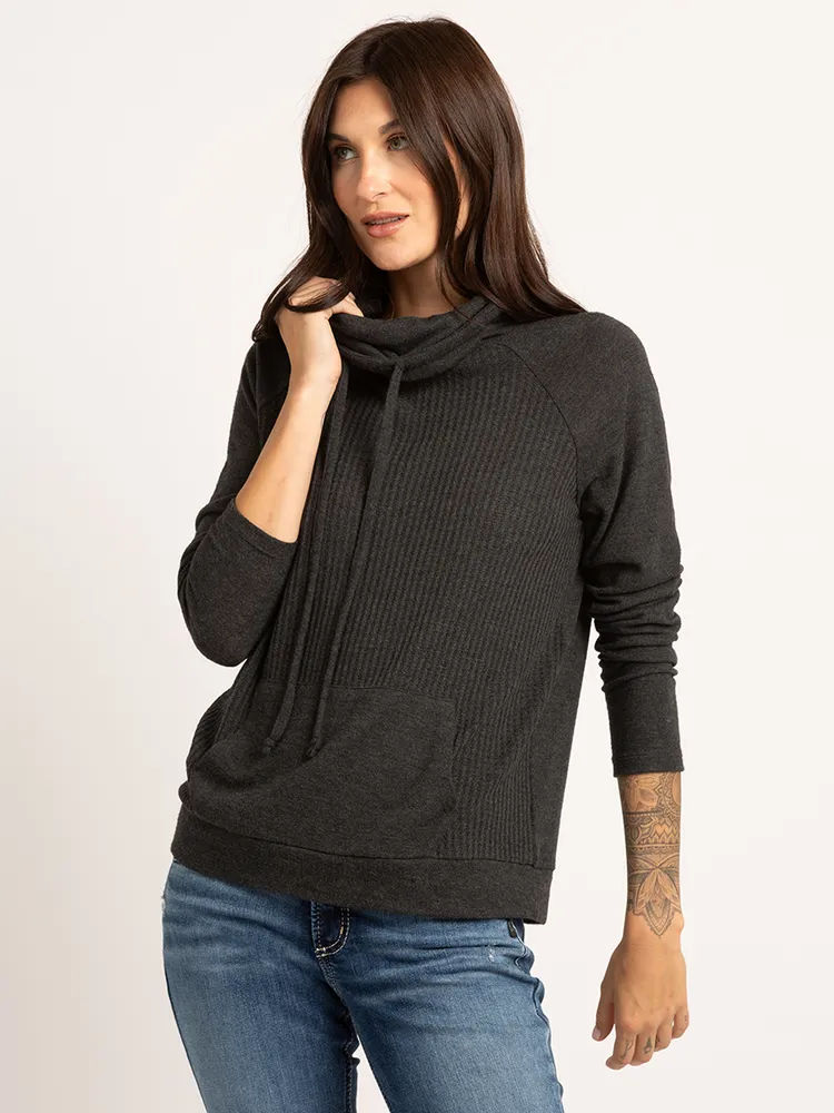 cammi cowl neck long sleeve tee